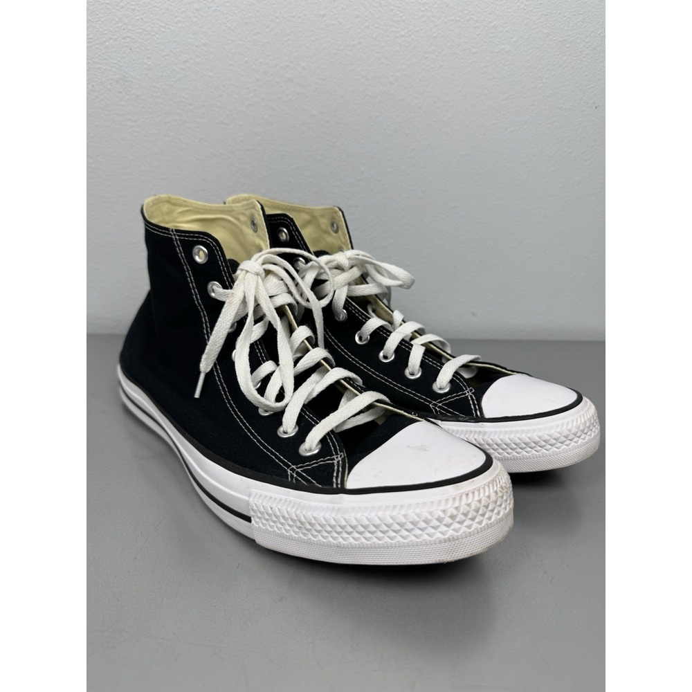 Converse Chuck Taylor All Star High Top Mens 12 / Womens 14 Black Canvas Sneaker
